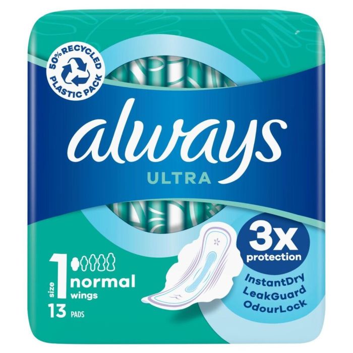 ALWAYS Ultra Night With Wings (Size 3) 10 Pads, Incontinence & Bladder