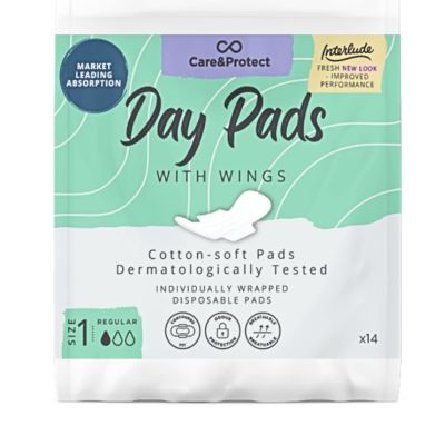 Care & Protect Day Pads with Wings Regular Pack 14