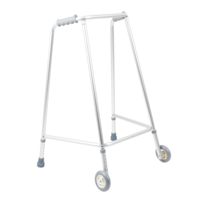 Adjustable Height Wheeled Walking Frame Narrow